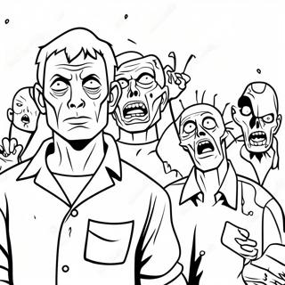 Pagina Para Colorir Do Cartaz Do Filme Zombies 3 10100-8123