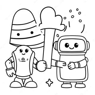 Pagina Para Colorir Da Aventura Colorida Dos Storybots 10321-8305