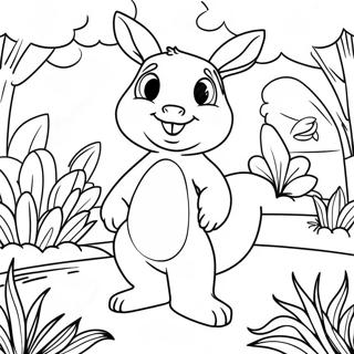 Pagina Para Colorir Dos Personagens Banban Em Um Jardim Magico 10331-8297