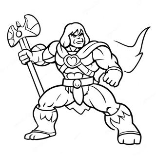 He Man Páginas Para Colorir