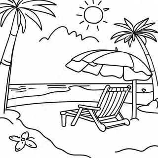 Pagina Para Colorir De Cena De Praia No Verao 11-27