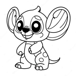 Pagina Para Colorir Do Stitch Em Um Fantasia Assustadora 12971-10182