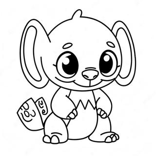 Pagina Para Colorir Do Stitch Em Um Fantasia Assustadora 12971-10184