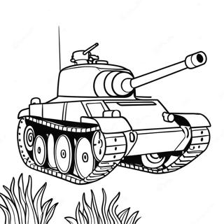 Pagina Para Colorir Do Tanque 1300-1039