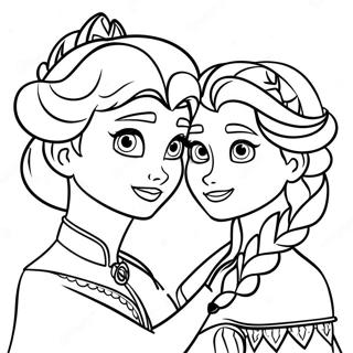 Elsa E Anna Páginas Para Colorir