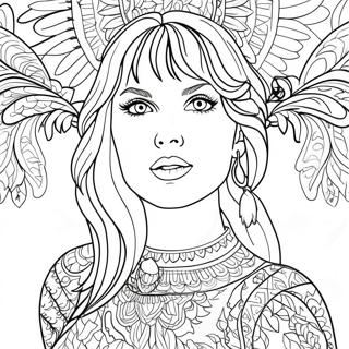 Pagina Para Colorir Do Folklore Da Taylor Swift 13340-10481