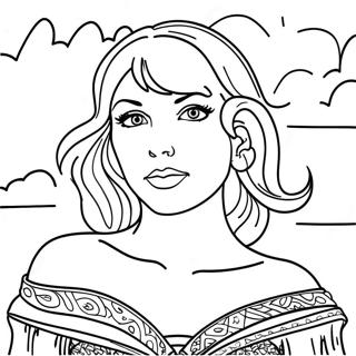 Pagina Para Colorir Do Folklore Da Taylor Swift 13340-10484