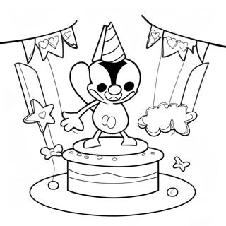 Aniversário Do Mickey Mouse Páginas Para Colorir