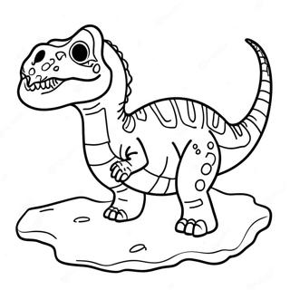 Pagina Para Colorir De Fossil De Dinossauro 15001-11816