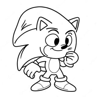 Pagina Para Colorir Do Sonic Com Chapeu De Papai Noel 15701-12378