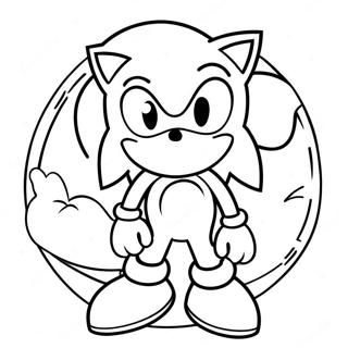 Pagina Para Colorir Do Sonic Com Chapeu De Papai Noel 15701-12380