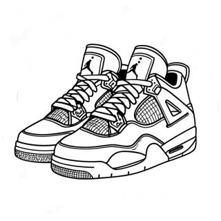 Pagina Para Colorir Do Tenis Jordan 4 1600-1293