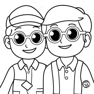 Blippi E Meekah Páginas Para Colorir