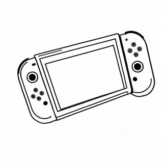 Pagina Para Colorir Do Console Nintendo Switch Colorido 1721-1382