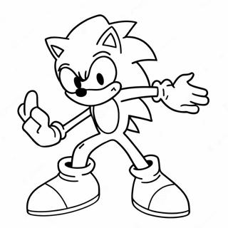 Pagina Para Colorir Do Sonic Prata Em Acao 18541-14631