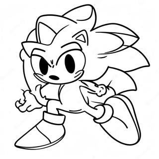 Pagina Para Colorir Do Sonic Prata Em Acao 18541-14632