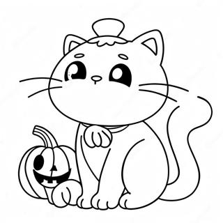 Pagina Para Colorir De Gatinho De Halloween 19232-15186