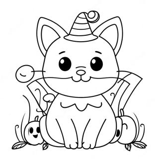 Pagina Para Colorir De Gatinho De Halloween 19232-15188