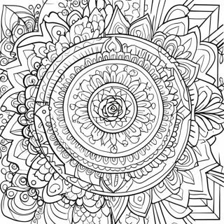 Pagina Para Colorir Do Mandala Do Chakra Colorido 19553-15450