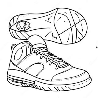 Pagina Para Colorir De Tenis De Basquete 19582-15472