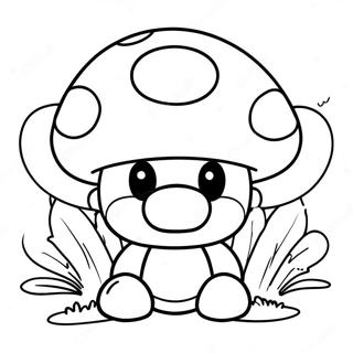 Pagina Para Colorir Do Cogumelo Do Mario 20702-16374