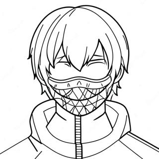 Kaneki Ken Com Mascara Pagina Para Colorir 20853-16496