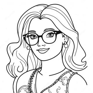 Pagina Para Colorir Da Barbie Fashionista Dos Anos 90 21042-16632