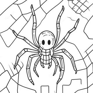 Aranha Do Minecraft Páginas Para Colorir