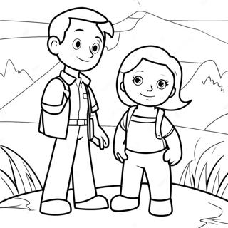 Pagina Para Colorir Da Aventura Do Steve E Da Maggie 21793-17238