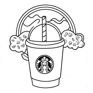 Starbucks Kawaii Páginas Para Colorir