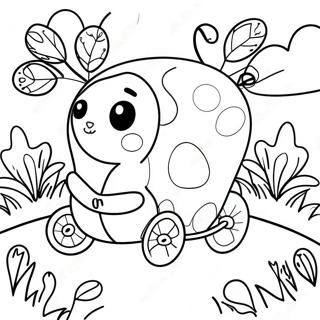 Pagina Para Colorir Do Buggy Huggy Fofo No Jardim 24013-18981