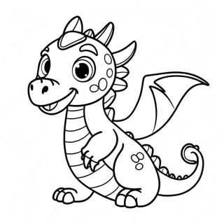 Pagina Para Colorir De Dragao Bebe Brincalhao 24133-19053