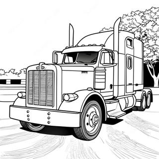 Pagina Para Colorir Caminhao Peterbilt Classico 24463-19329