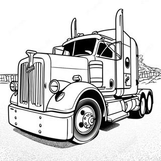 Pagina Para Colorir Caminhao Peterbilt Classico 24463-19331