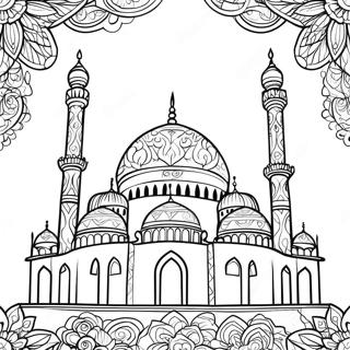 Pagina Para Colorir Da Mesquita Islamica 2530-2019