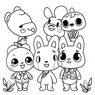 Animal Crossing Páginas Para Colorir