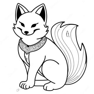 Kitsune Páginas Para Colorir