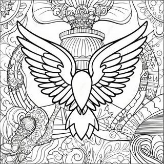 Pagina Para Colorir Do Logotipo Da Quarta Asa 25912-20464