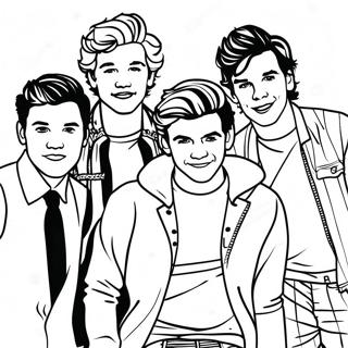 One Direction Páginas Para Colorir