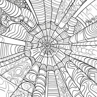 Pagina Para Colorir De Teia De Aranha Intrincada 26224-20725