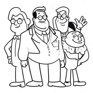 Pagina Para Colorir Dos Personagens Engracados Do American Dad 26675-21085