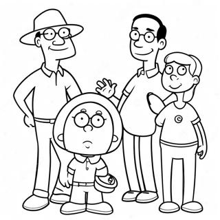 Pagina Para Colorir Dos Personagens Engracados Do American Dad 26675-21086