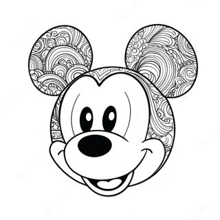 Rosto Do Micky Mouse Páginas Para Colorir