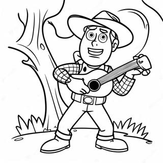 Pagina Para Colorir De Woody Em Fantasia Assustadora 28125-22221