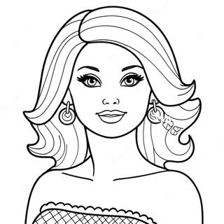 Pagina Para Colorir Da Cabeca Da Barbie 28254-22315