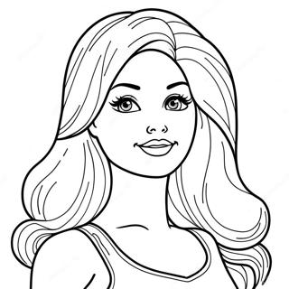 Pagina Para Colorir Da Cabeca Da Barbie 28254-22316