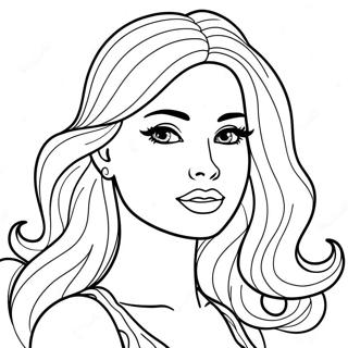 Pagina Para Colorir Da Cabeca Da Barbie Fashionista 28255-22318