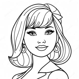 Pagina Para Colorir Da Cabeca Da Barbie Fashionista 28255-22320