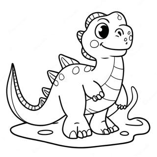 Dinossauro Aquático Páginas Para Colorir