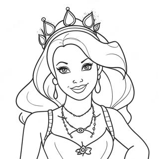 Princesa Disney Punk Páginas Para Colorir